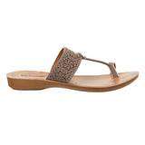 Aerowalk Women Purple Haze Toe Ring Flat Sandal with Laser Cut Upper (CN47_PURPLE HAZE)
