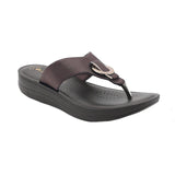 Inblu Women Brown Thong Style Sandal with Embelished Upper (CR08_BROWN)
