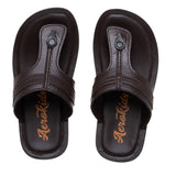 Aerokids Boys Brown T-Shape Lightweight Sandal (CS94_BROWN)