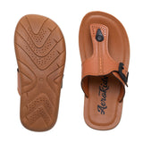 Aerokids Boys Tan T-Shape Lightweight Sandal with Buckle Styling (CS95_TAN)