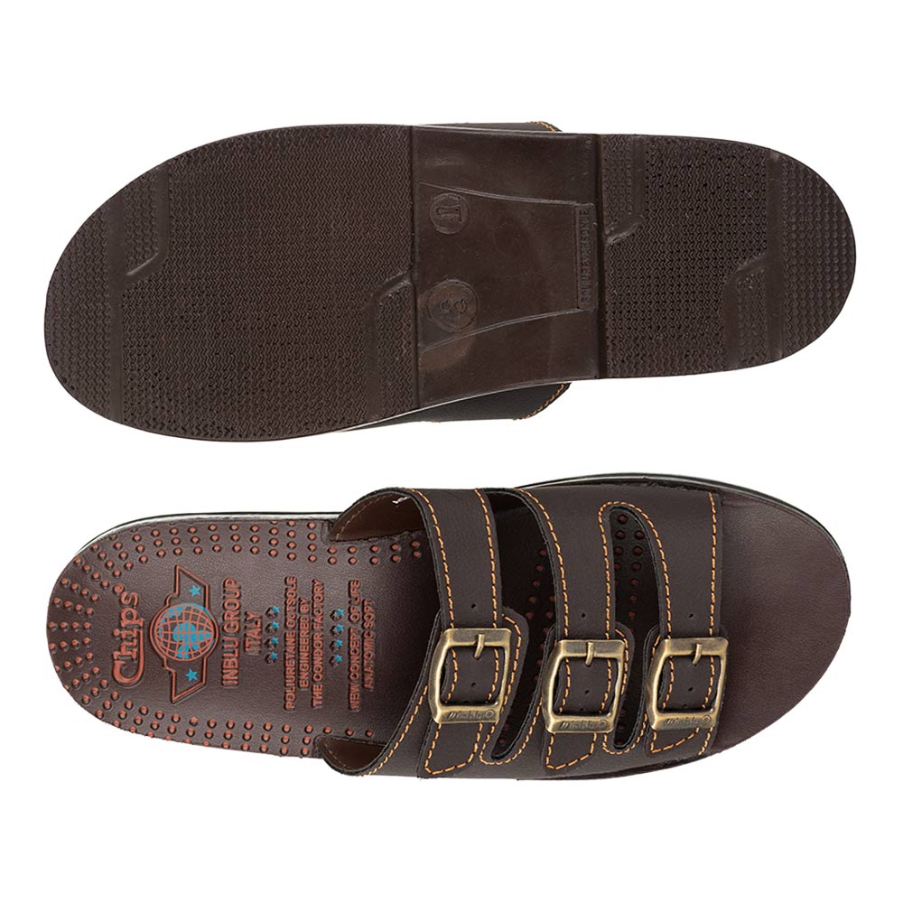 Chips Men Slipper #3109 - BROWN