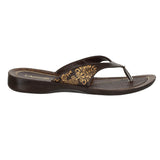 Aerowalk Women Brown Flat Sandal with Printed Upper (GEC7_BROWN)