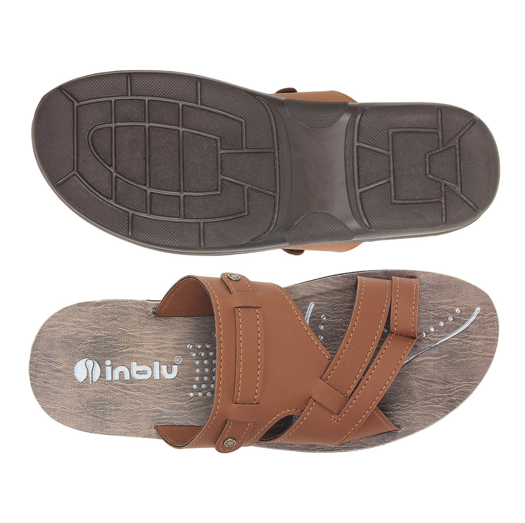 Inblu Men Slipper #LN18 - TAN