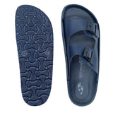 Aerowalk Men Blue Mule Shape Slipper with Double Buckle Styling (KC31_BLUE)