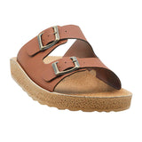 Aerowalk Men Dark Tan Mule Design Slipper with Buckle Styling & Slip-on Closure (KC71_DK.TAN)