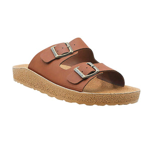 Aerowalk Men Dark Tan Mule Design Slipper with Buckle Styling & Slip-on Closure (KC71_DK.TAN)