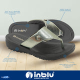 Inblu Women Copper Thong Style Flat Sandal with Textured & Glossy Upper (MF17_COPPER)
