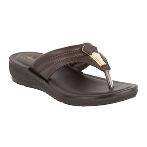 Inblu BROWN Slipper with slip-on for female