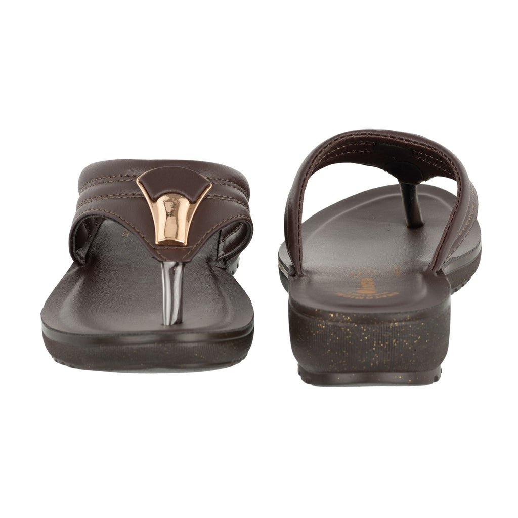 Inblu BROWN Slipper with slip-on for female