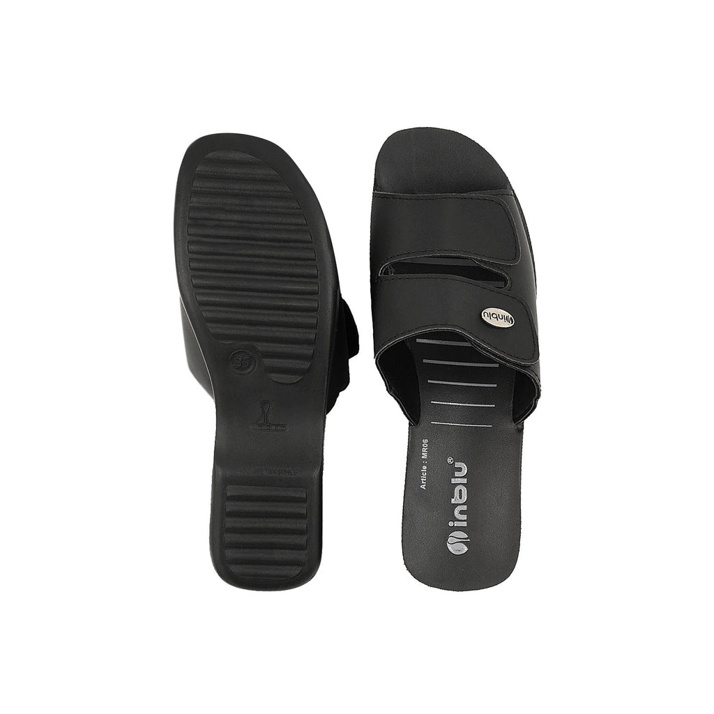 Inblu Women Wedge Sandal #MR06 - BLACK