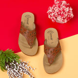 Aerowalk Women Slipper #MZ22 - TAN