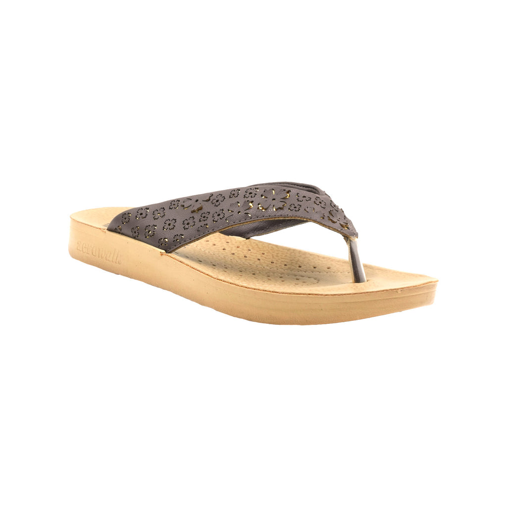Aerowalk Women Slipper #MZ24 - BROWN
