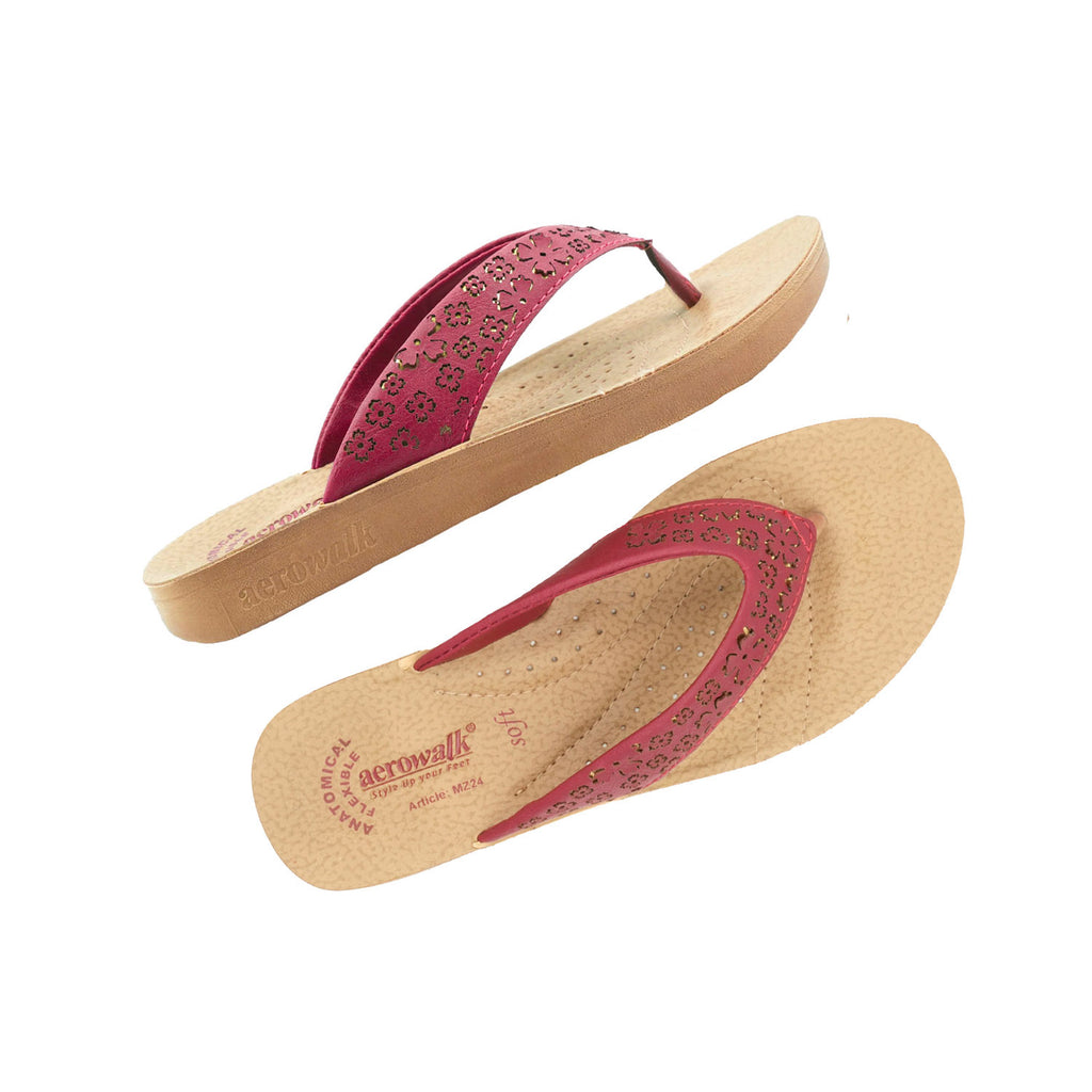 Aerowalk Women Slipper #MZ24 - RED