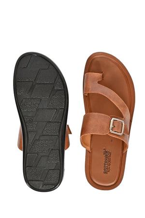 Aerowalk TAN Slipper with slip-on for male