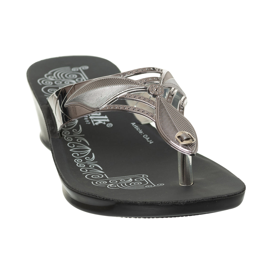 Inblu Women Slipper #OAJ4 - GUN METAL