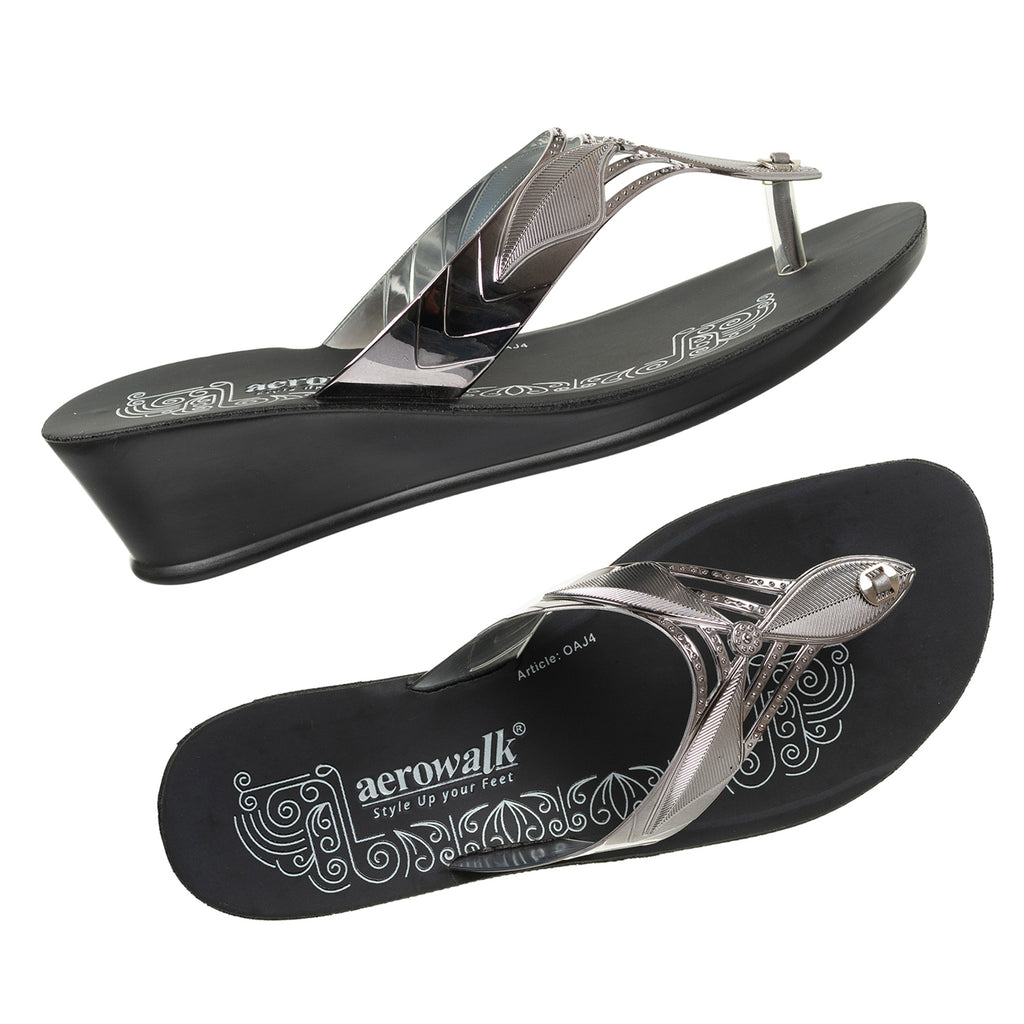 Inblu Women Slipper #OAJ4 - GUN METAL