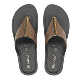 Inblu Women Copper Thong Style Flat Sandal with Laser Cut Upper (PP75_COPPER)