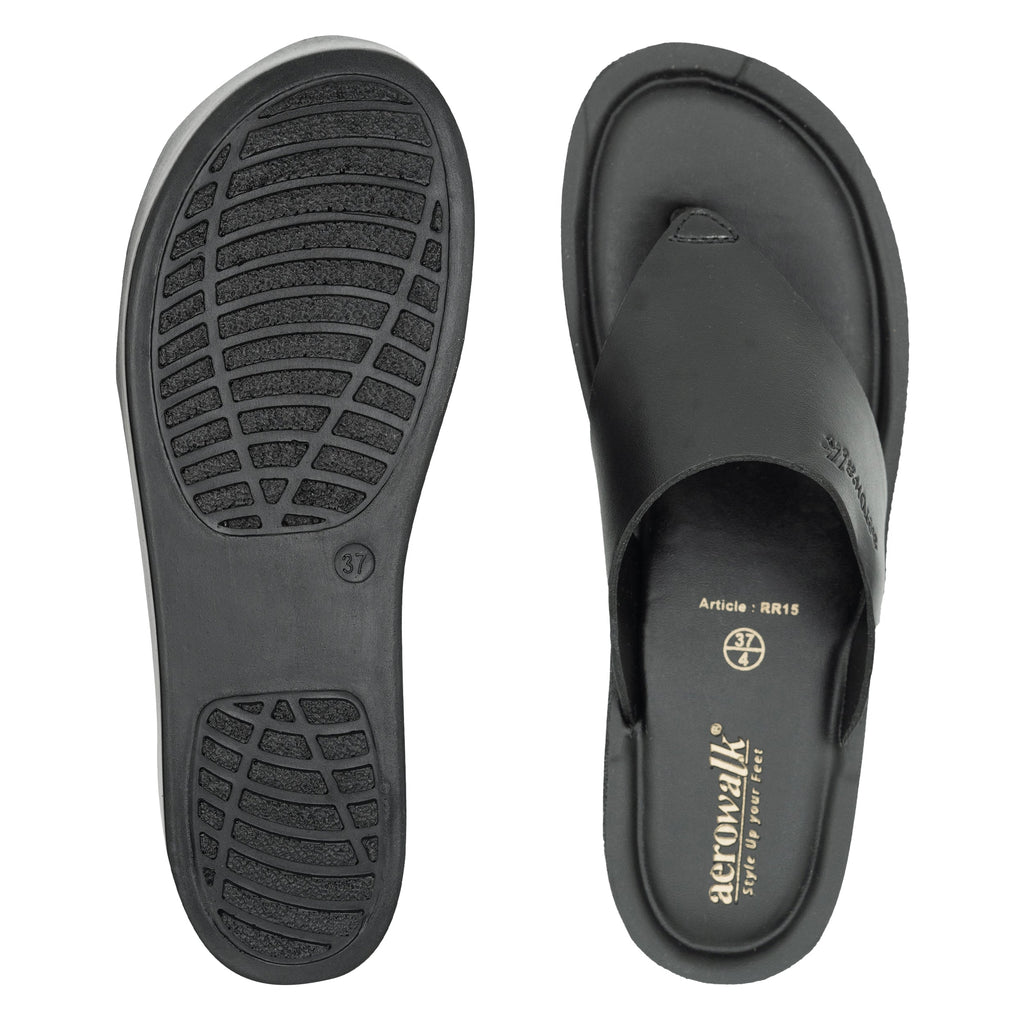 Aerowalk BLACK Slipper with slip-on for female