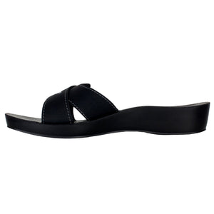 Aerowalk Women Slipper  #0417 - BLACK