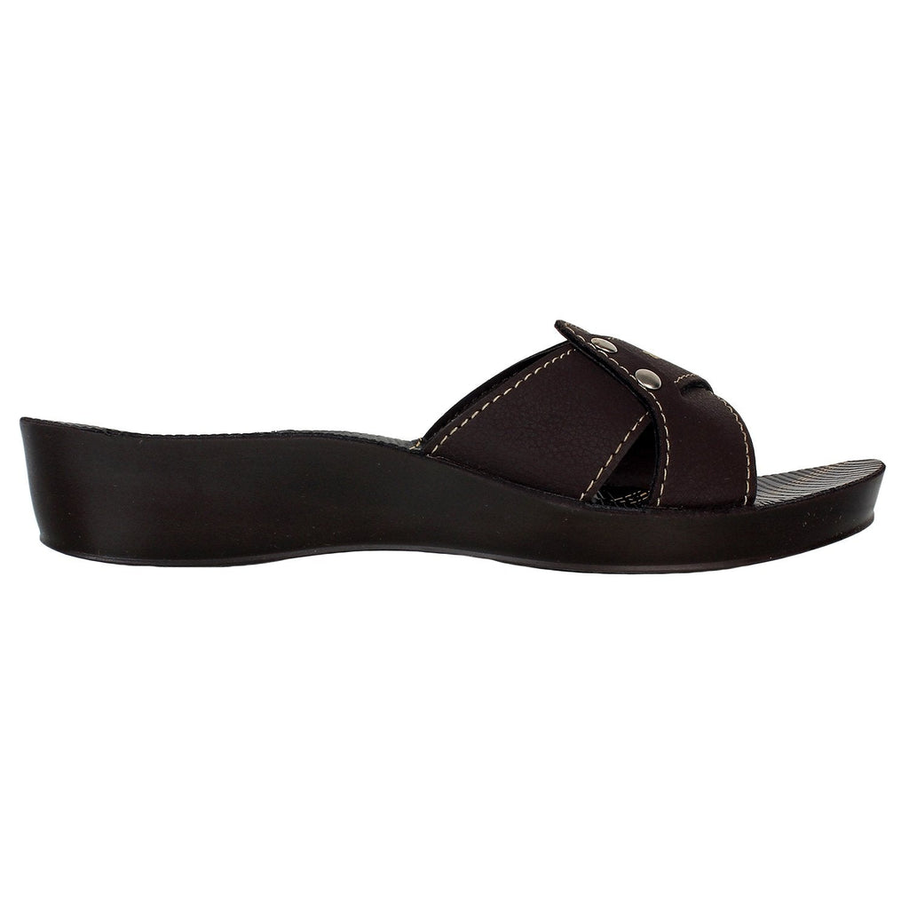 Aerowalk Women Slipper  #0417 - BROWN