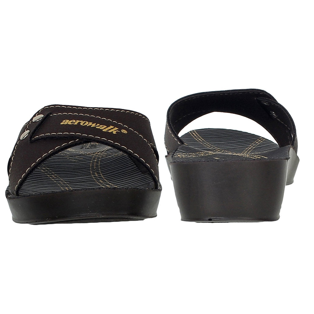 Aerowalk Women Slipper  #0417 - BROWN