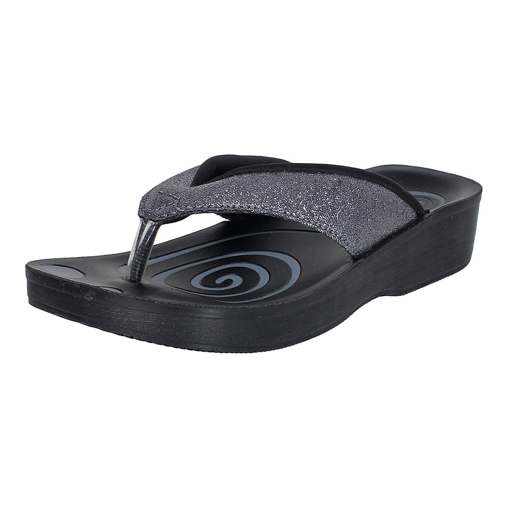 Aerowalk Women Slipper #0803 - GUN METAL