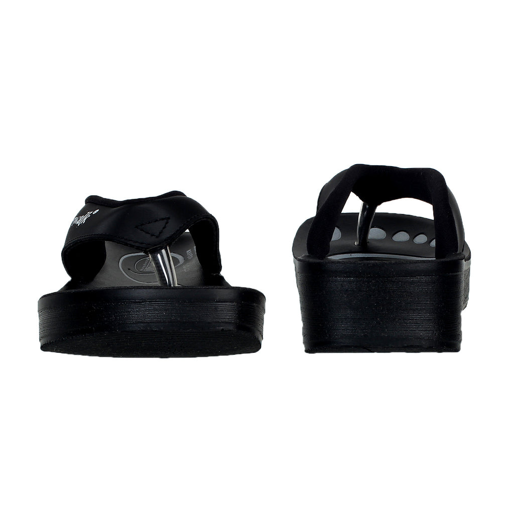 Aerowalk Women Slipper #0807 - BLACK