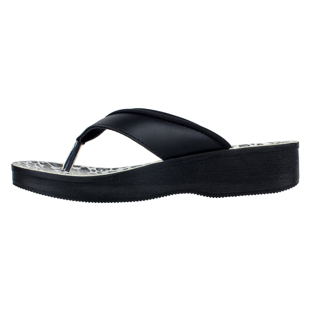 Aerowalk Women Slipper #0888 - BLACK