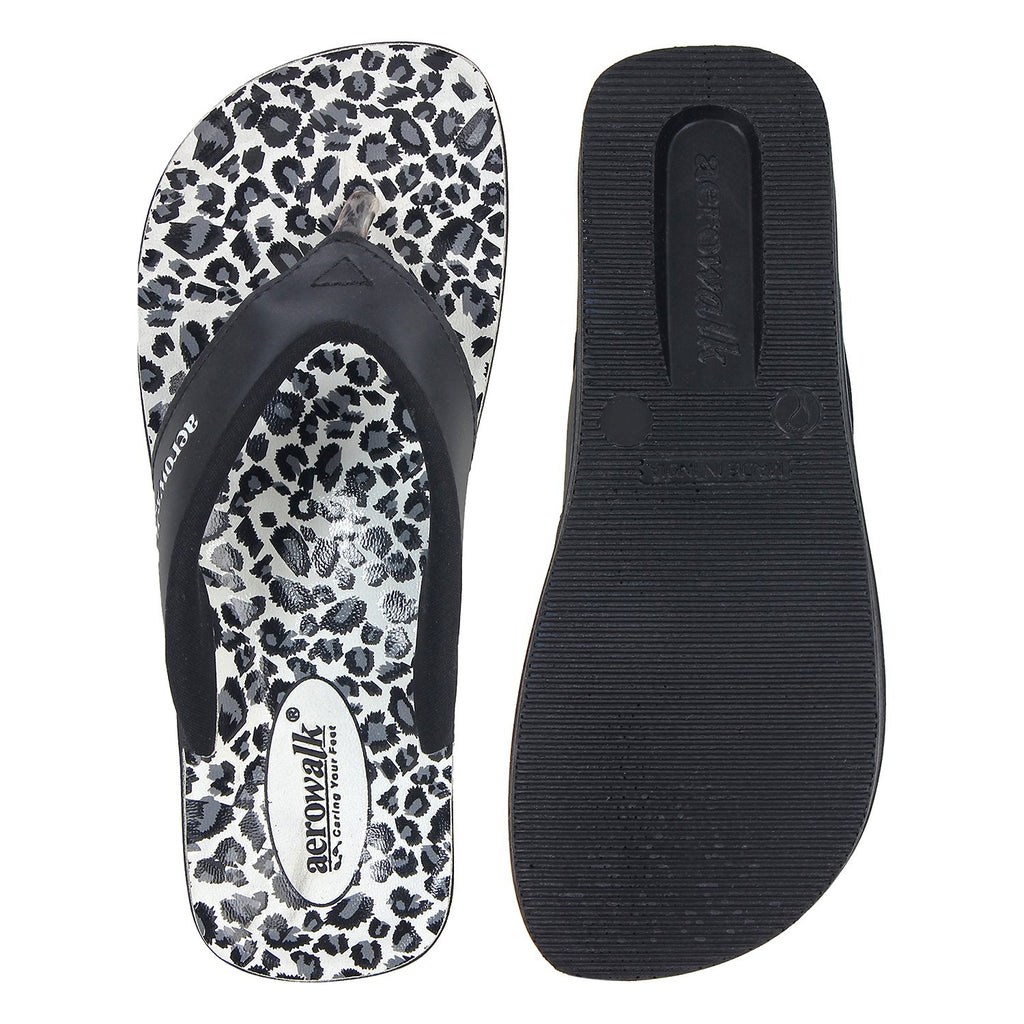 Aerowalk Women Slipper #0888 - BLACK