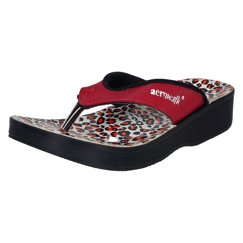 Aerowalk Women Slipper #0888 - RED