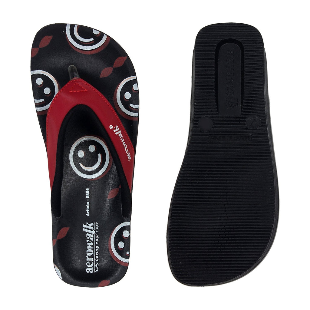 Aerowalk Women Slipper #0895 - RED