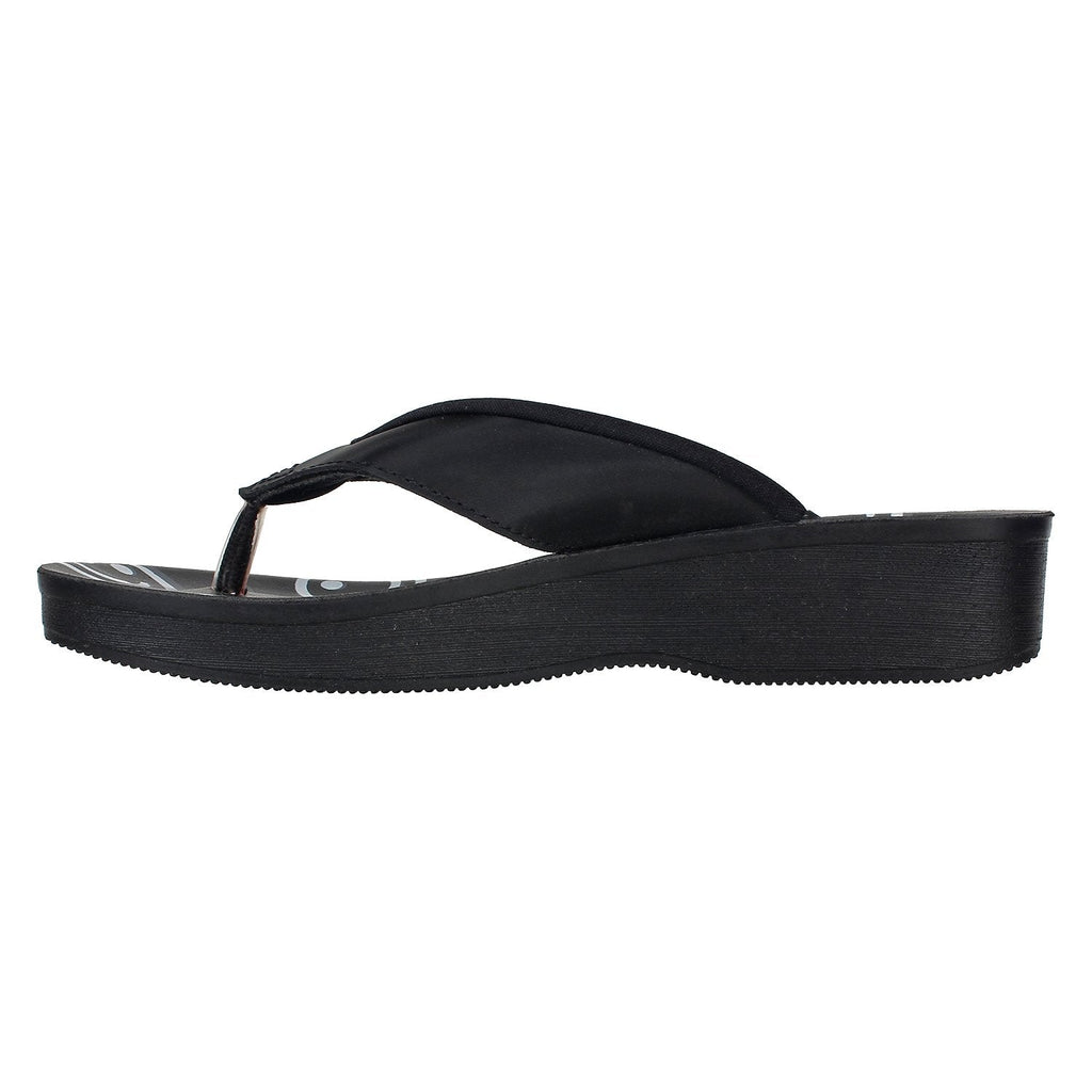 Aerowalk Women Slipper #0895 - BLACK