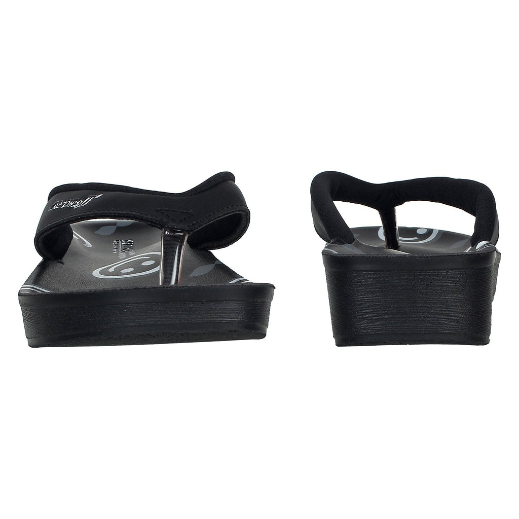 Aerowalk Women Slipper #0895 - BLACK