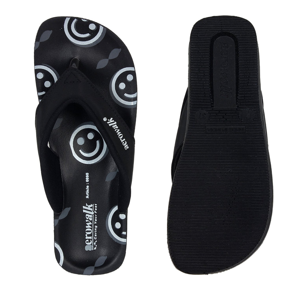 Aerowalk Women Slipper #0895 - BLACK