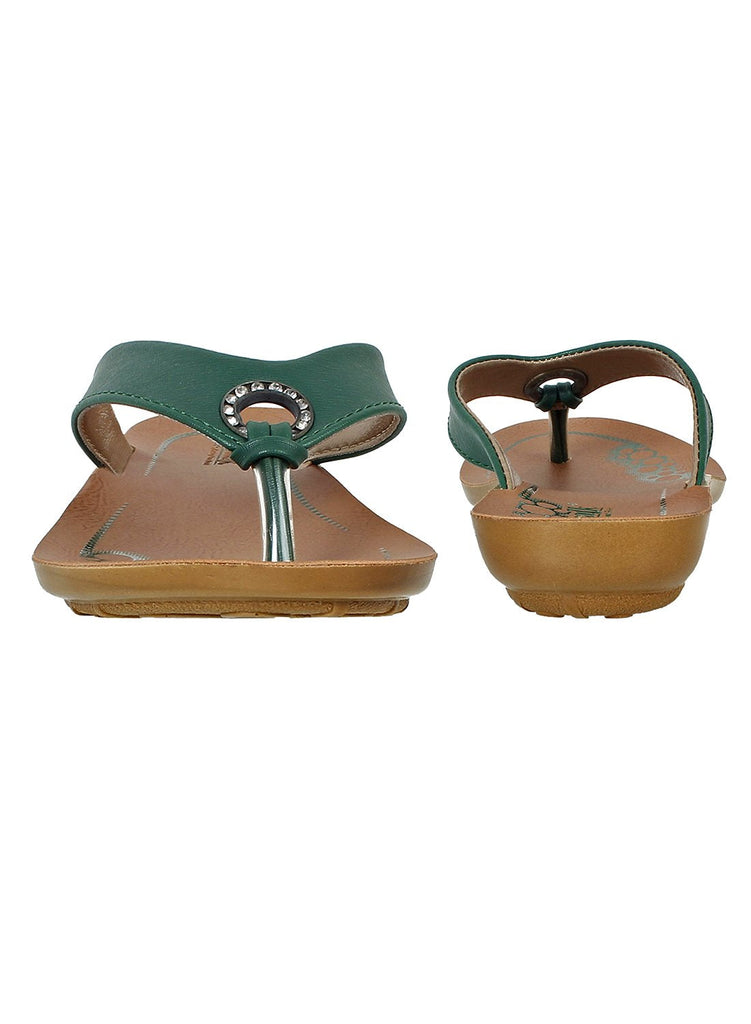 Aerowalk Women Slipper #CO32 - MINT GREEN