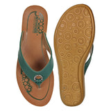 Aerowalk Women Slipper #CO32 - MINT GREEN