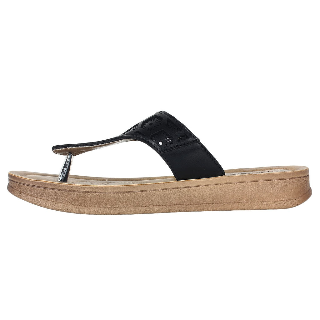 Aerowalk Women Slipper #DI27 - BLACK