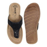 Aerowalk Women Slipper #DI27 - BLACK