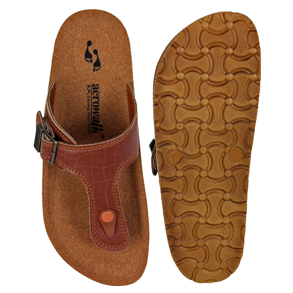 Aerowalk Men Slipper #KC12 - TAN