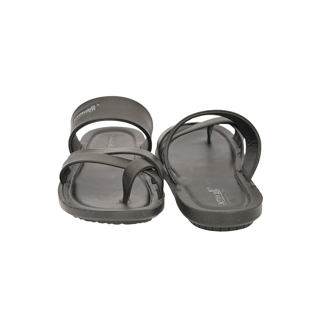 Aerowalk Men Slipper #NV33 - BLACK