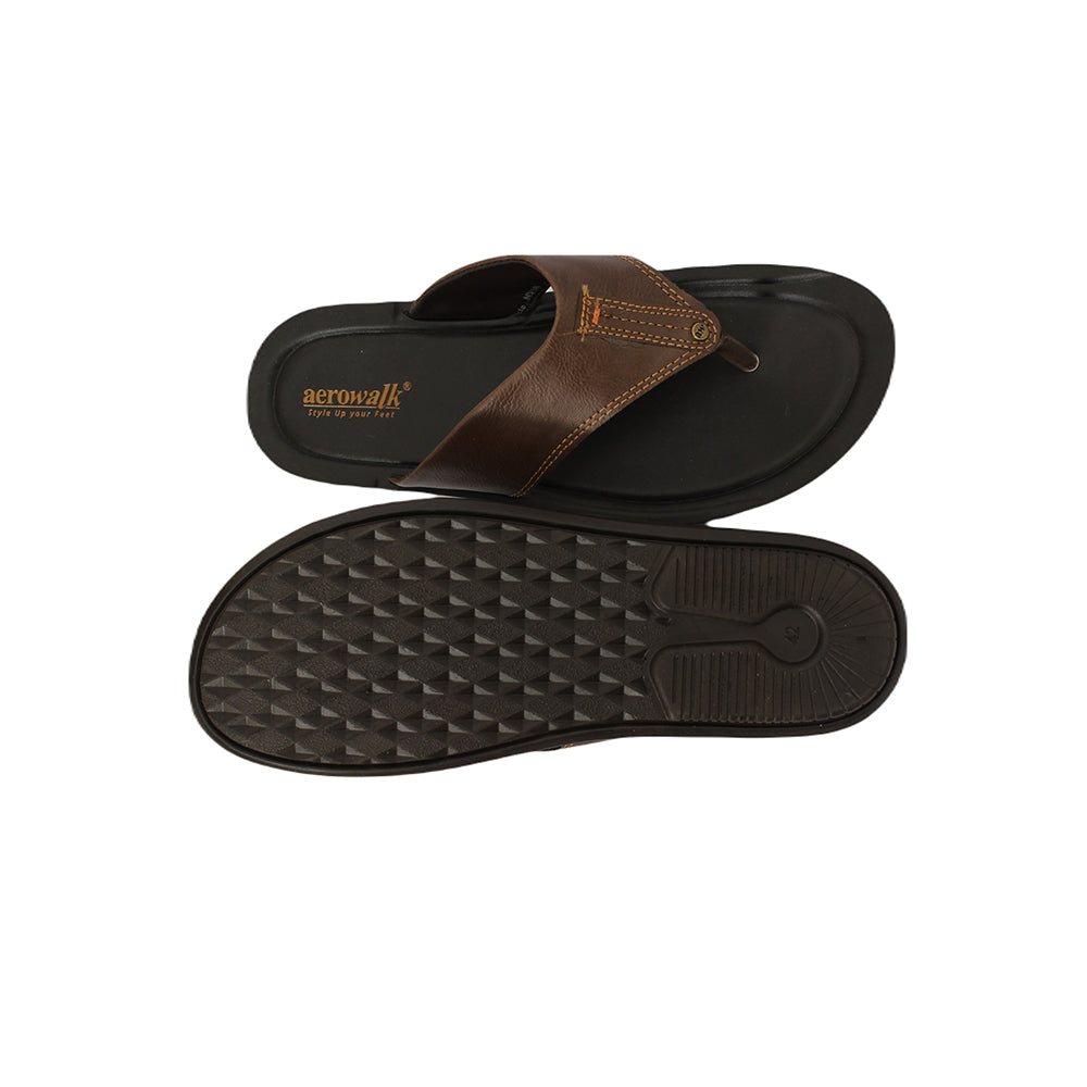 Aerowalk Men Slippers #NV58 - BROWN