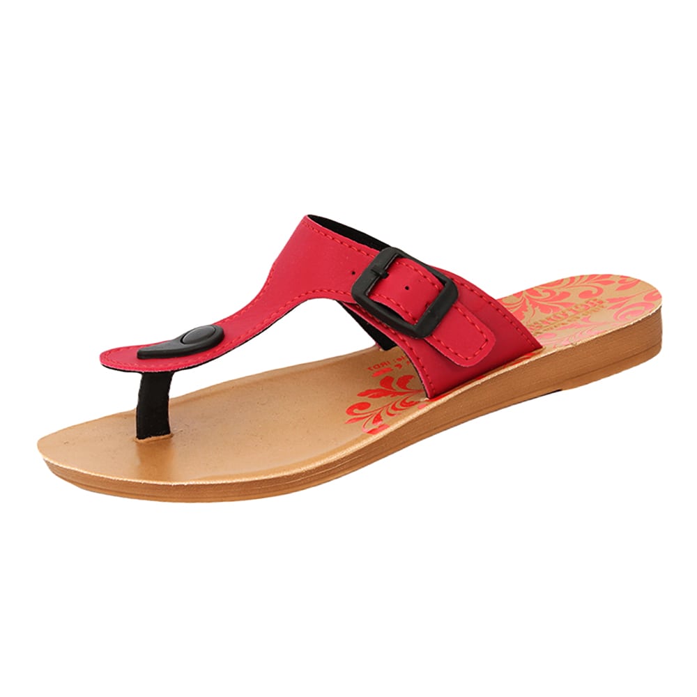 Ladies sales red slippers