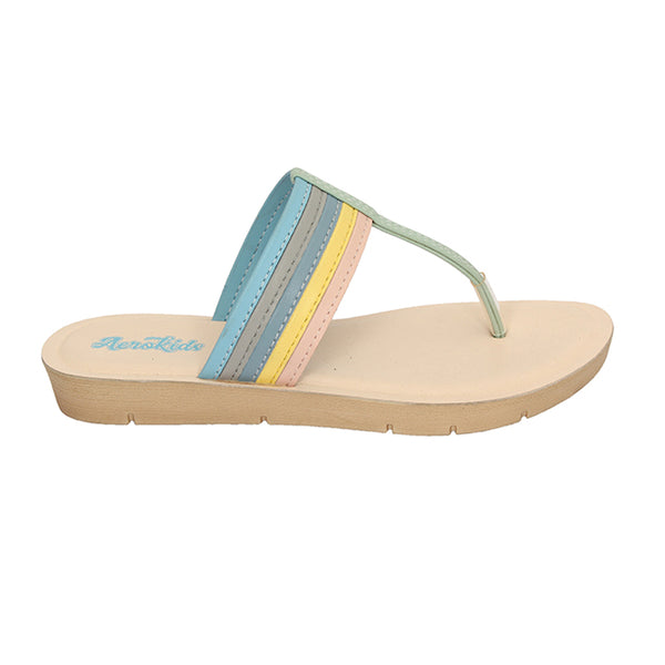 Aerokids Girls Slippers EM25 SKY BLUE The Condor Trendz Store