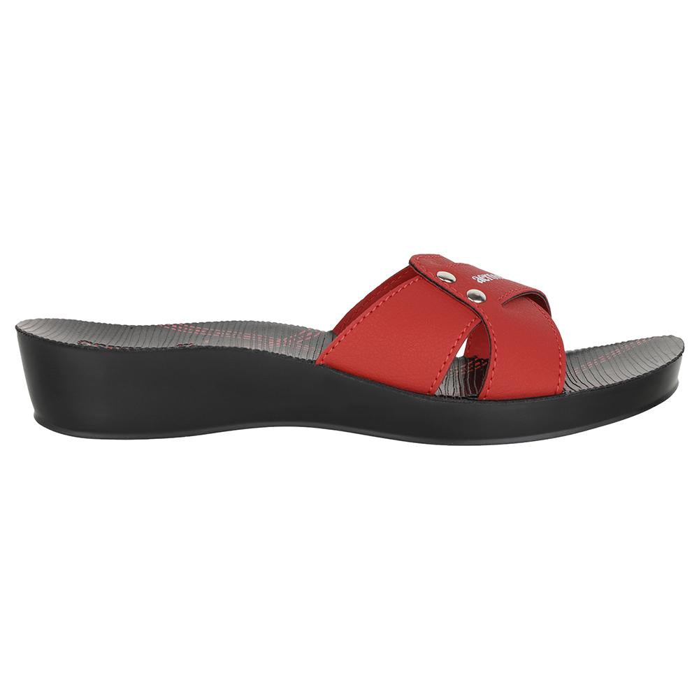 Aerowalk Women Slipper  #0417 - RED