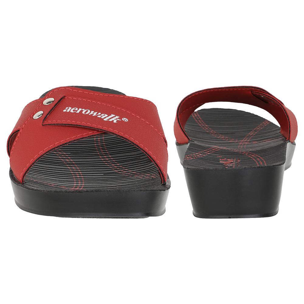 Aerowalk Women Slipper  #0417 - RED