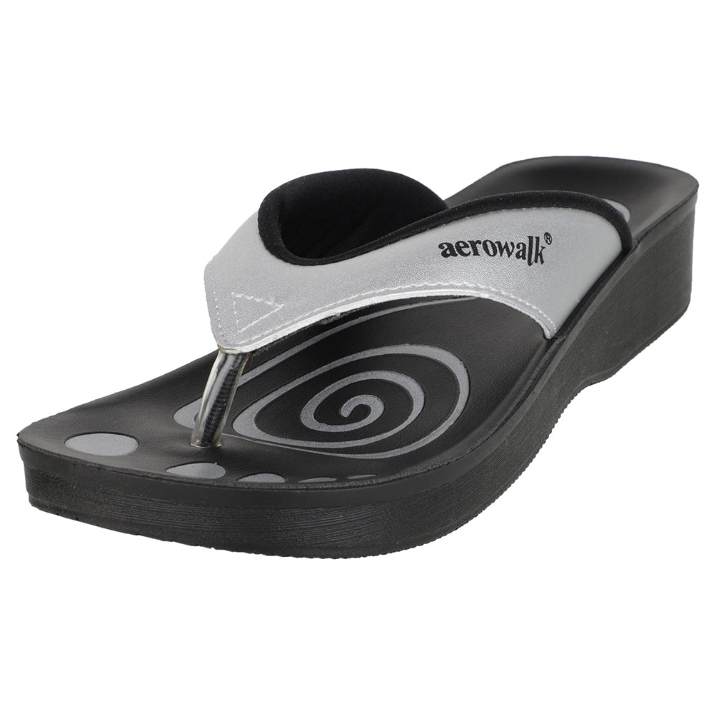 Aerowalk Women Slipper #0807 - SILVER