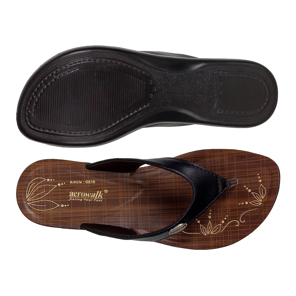 Aerowalk Women Slipper #GE15 - BROWN
