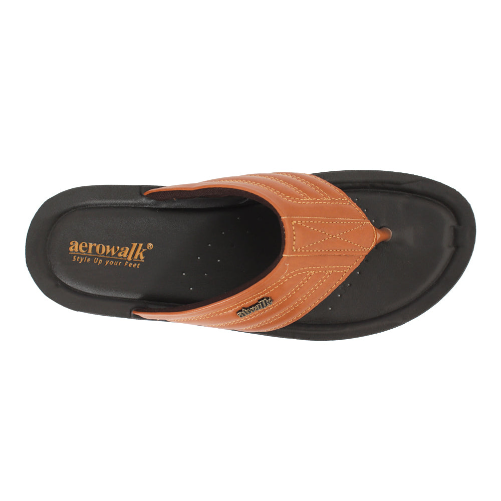 Aerowalk Men Slipper #NV24 - TAN
