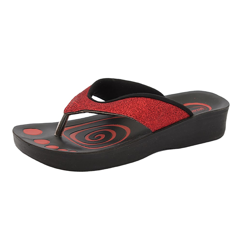 Aerowalk Women Slipper #0803 - RED