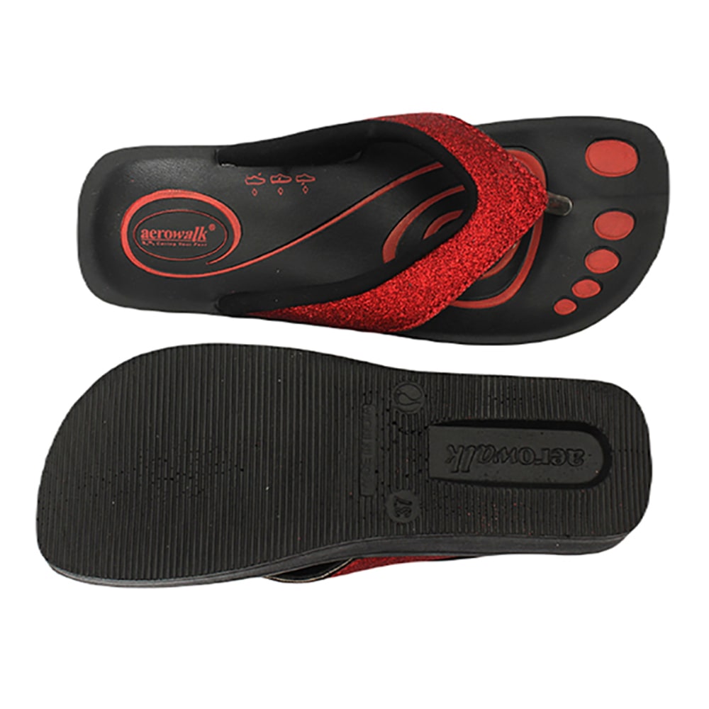 Aerowalk Women Slipper #0803 - RED